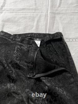 Collection DD Femme Ensemble Deux Pièces Noir Floral Paisley Taille 4 Fabriqué en Italie