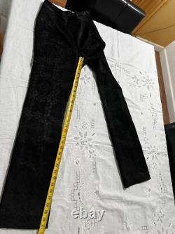 Collection DD Femme Ensemble Deux Pièces Noir Floral Paisley Taille 4 Fabriqué en Italie