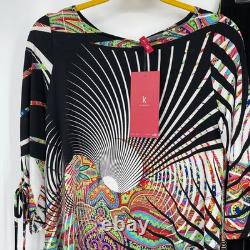 Collection IC Connie K Tenue Arc-en-ciel Haut Pantalon Rayé Paisley Femmes S, M