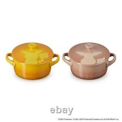 Collection Mini Cocotte Le Creuset Pokemon 2pcs Ensemble Pikachu Eevee Limité Nouveau