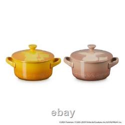 Collection Mini Cocotte Le Creuset Pokemon 2pcs Ensemble Pikachu Eevee Limité Nouveau