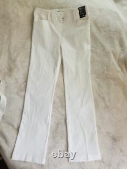 Collection NYC 5th Avenue ensemble débardeur taille 0 et pantalon taille 6 blanc neuf avec étiquettes