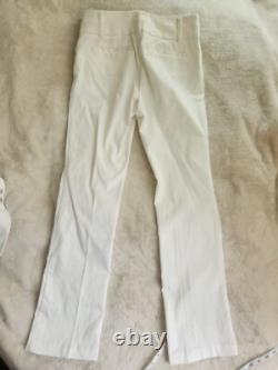 Collection NYC 5th Avenue ensemble débardeur taille 0 et pantalon taille 6 blanc neuf avec étiquettes