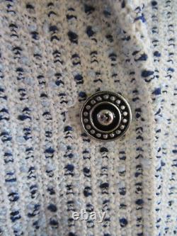 Collection ST. JOHN Ensemble 2 pièces Veste Tricot Jupe Couleur Bleu Clair Taille 12