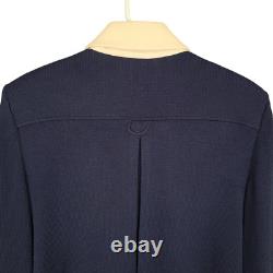 Collection ST. JOHN Marie Gray Ensemble 2 pièces M/10 Veste tricot bleu marine Pantalon à enfiler