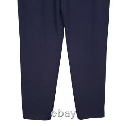 Collection ST. JOHN Marie Gray Ensemble 2 pièces M/10 Veste tricot bleu marine Pantalon à enfiler
