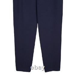 Collection ST. JOHN Marie Gray Ensemble 2 pièces M/10 Veste tricot bleu marine Pantalon à enfiler
