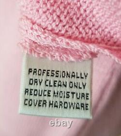 Collection ST. JOHN Marie Gray Veste tricot zippée rose femme Taille 4 + Costume jupe 2