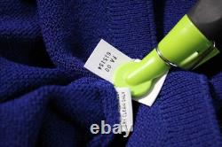 Collection ST. JOHN Veste bleue Jupe XL 14 16 Ensemble 2 pièces Boutons dorés Bordure noire