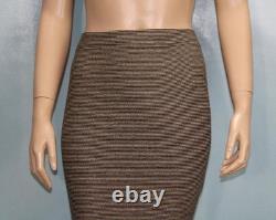 Collection ST JOHN Veste et jupe or beige XLL 16 18 costume 2 pièces boutons bordure noire