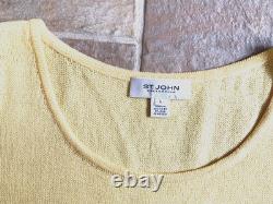 Collection St. John Débardeur/Jupe Jaune Brillant Taille 14/L