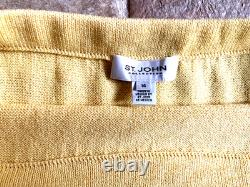 Collection St. John Débardeur/Jupe Jaune Brillant Taille 14/L