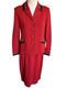 Collection St. John Ensemble De Tailleur Jupe Marie Gray Tricot Santana Rouge Cinnabar Taille 6
