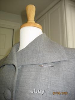 Collection St. John Ensemble veste et pantalon en laine 100 % gris à nouer soi-même taille 6