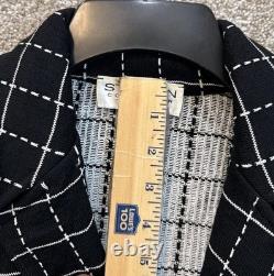 Collection St. John Femme Cardigan à carreaux 4 avec Jupe 6 Ensemble de tricot USA