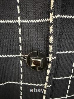 Collection St. John Femme Cardigan à carreaux 4 avec Jupe 6 Ensemble de tricot USA