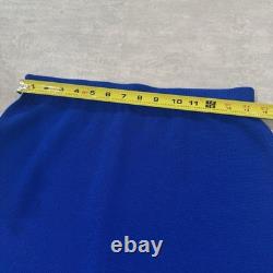 Collection St. John Marie Gray Femmes 6 Ensemble Tricot Frangé Bleu Veste Cardigan