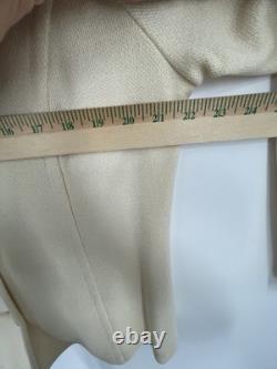 Collection St John Santana Tricot Classique en Laine Costume Jupe Luxe Designer