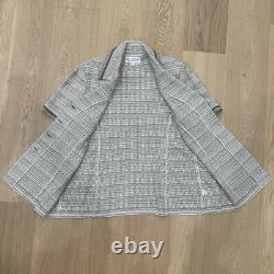 Collection St John USA Ensemble Tricot Beige Tan 2 pièces Chemise & Jupe Taille 16/12