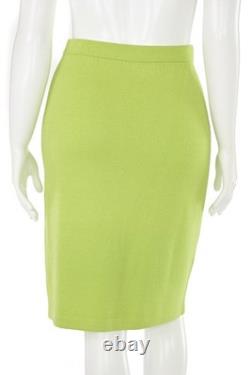 Collection St. John ensemble jupe 2 pièces taille 8/S vert vif/veste et jupe noire