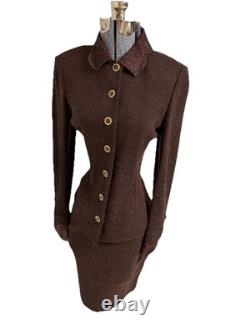 Collection St John par Marie Gray Ensemble jupe taille 6 deux pièces avec pièces bonus