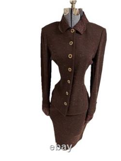 Collection St John par Marie Gray Ensemble jupe taille 6 deux pièces avec pièces bonus