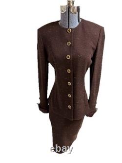 Collection St John par Marie Gray Ensemble jupe taille 6 deux pièces avec pièces bonus