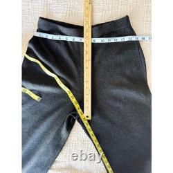 Collection St John par Marie Gray ensemble veste en maille à fermeture éclair et pantalon, couleur charbon, taille 8