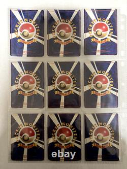 Collection complète de cartes Pokémon Set de Base 102 cartes WOTC 1996 Japonais