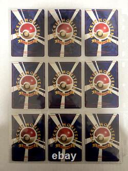 Collection complète de cartes Pokémon Set de Base 102 cartes WOTC 1996 Japonais