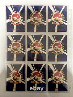 Collection complète de cartes Pokémon Set de Base 102 cartes WOTC 1996 Japonais