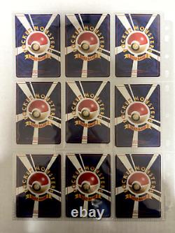 Collection complète de cartes Pokémon Set de Base 102 cartes WOTC 1996 Japonais