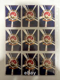 Collection complète de cartes Pokémon Set de Base 102 cartes WOTC 1996 Japonais