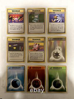 Collection complète de cartes Pokémon Set de Base 102 cartes WOTC 1996 Japonais