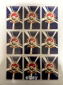 Collection complète de cartes Pokémon Set de Base 102 cartes WOTC 1996 Japonais