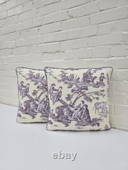 Collection de Tissus Toile Proposals - Ensemble de Deux Housses de Coussin