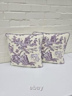 Collection de Tissus Toile Proposals - Ensemble de Deux Housses de Coussin