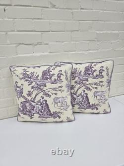 Collection de Tissus Toile Proposals - Ensemble de Deux Housses de Coussin