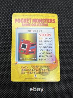 Collection de cartes Anime Carddass Pokémon Pikachu Snorlax 290 291 292 293 Japonaises