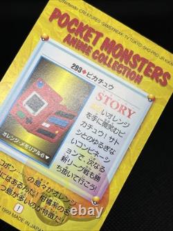 Collection de cartes Anime Carddass Pokémon Pikachu Snorlax 290 291 292 293 Japonaises