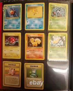 Collection de cartes Pokémon de la série de base Ex/Nm Charizard et deux PSA 8 Holos presque complètes (94/102)