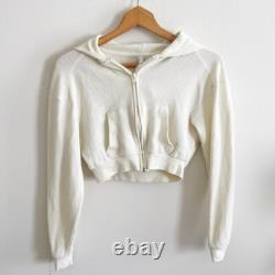 Collection de gaufres SKIMS crème blanche ensemble à capuche zippé et joggers XXS Collection de gaufres SKIMS crème blanche ensemble à capuche zippé et joggers XXS