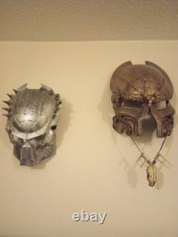 Collection de masques Predator, lot de deux pièces de collection, réplique très lourde faite à la main