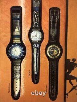 Collection de montres Swatch des Jeux Olympiques Centenaire 1996 - Ensemble de 9 montres