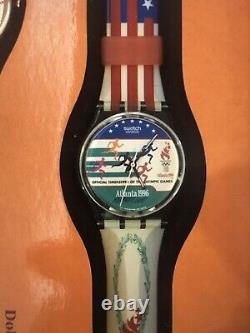 Collection de montres Swatch des Jeux Olympiques Centenaire 1996 - Ensemble de 9 montres