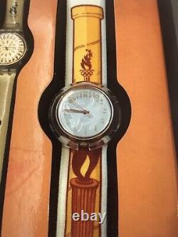 Collection de montres Swatch des Jeux Olympiques Centenaire 1996 - Ensemble de 9 montres