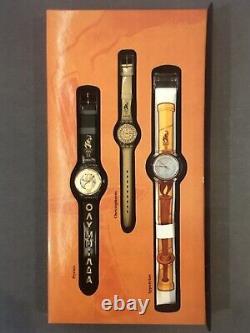 Collection de montres Swatch des Jeux Olympiques Centenaire 1996 - Ensemble de 9 montres