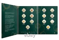 Collection de pièces de monnaie 14 de 2023 Ensemble de quatorze pièces de 2 dollars 35e anniversaire de la Monnaie royale australienne