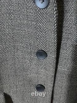 Collections pour LeSuit Veste mi-longue en noir et blanc à chevrons en 2 pièces avec