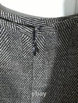 Collections pour LeSuit Veste mi-longue en noir et blanc à chevrons en 2 pièces avec